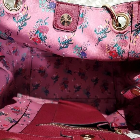 Steve Madden Scarf Large Tote Bag Purse Matching Makeup Bag - Picture 4 of 7